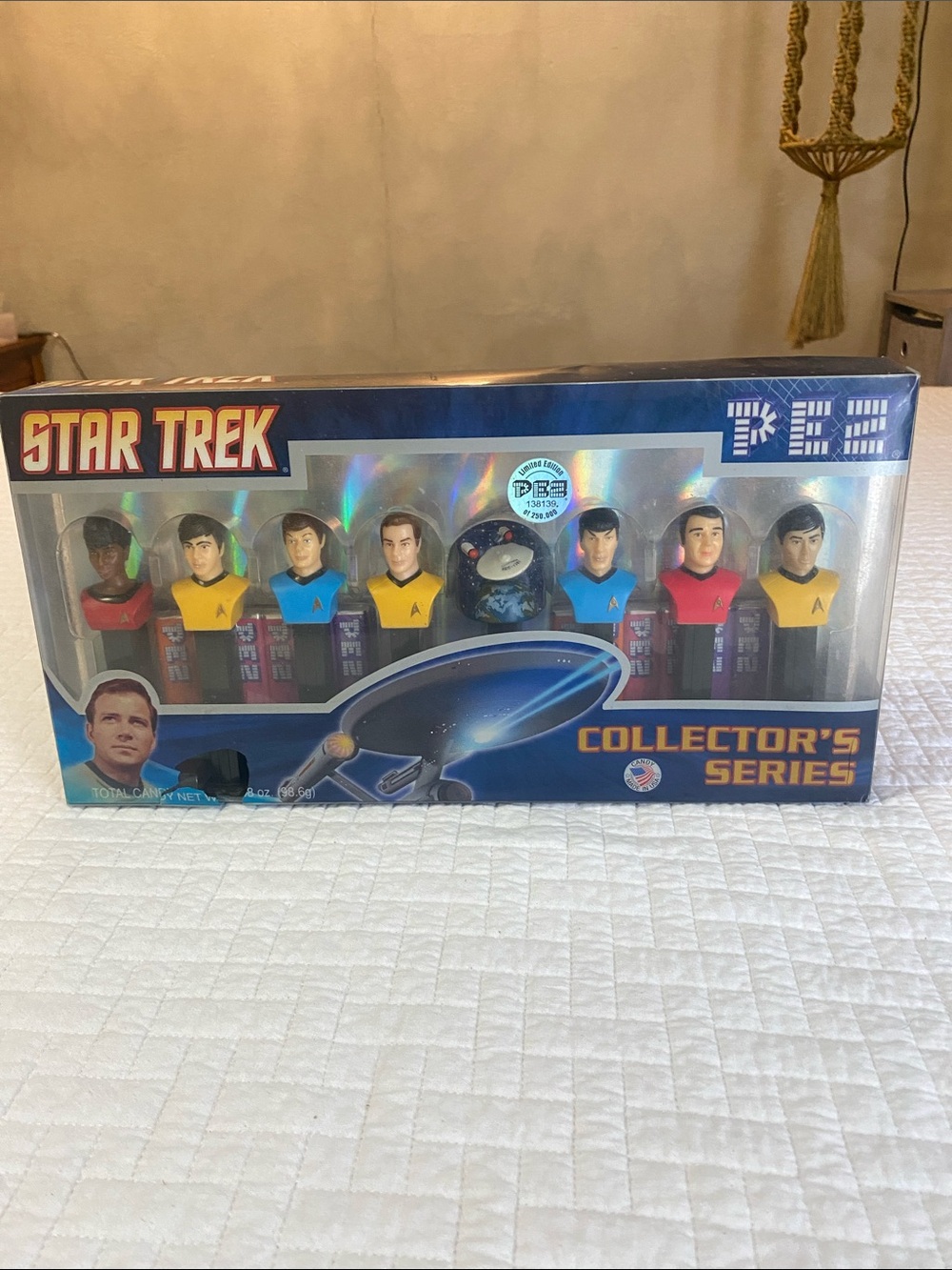 Star Trek Pez Collector's Series Set Multicolor With Open Box Damaged Box Spock